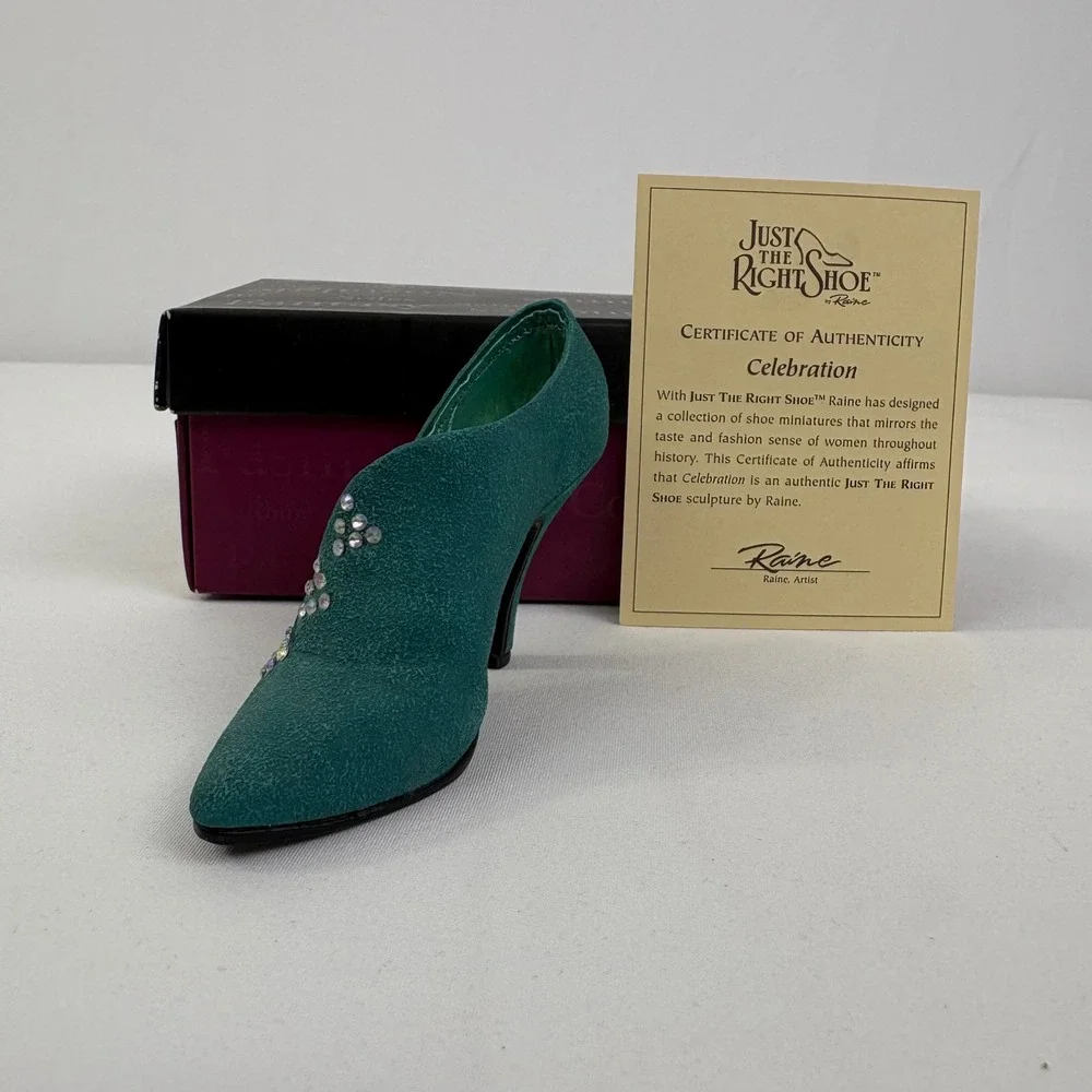 Vintage Just The Right Shoe By Raine Celebration Parkwest 25200 2000 COA Box